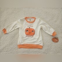 Chick Pea &quot;Mommy&#39;s Little Pumpkin&quot; cream and orange sweater size 18mo - $8.60