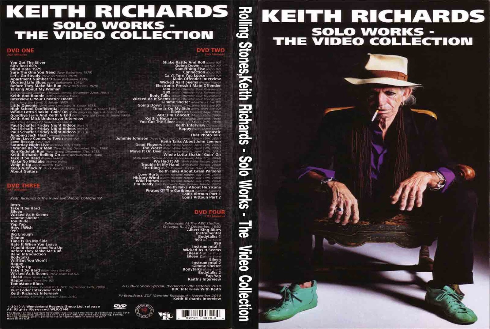 Keith Richards Solo Works The Video Collection 4 DVD Very Rare  - $35.00