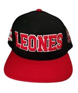 Leones Kbethos Puerto Rico YSPR Hat Flag Baseball Cap Black Red Snapback... - $39.59