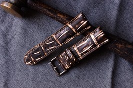 (Customizable, multiple size) Alligator leather handmade watch straps - $149.99