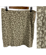 Vintage Y2K Skirt Tiny Floral Size 14 Taupe Romantic Cottagecore Fairy P... - $54.33 CAD