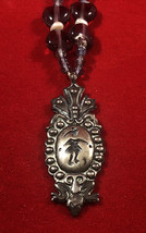 Anni Sterling Silver Pendant Pearl Beads 15” Necklace Hand Signed Prim... - $54.20 CAD