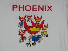 Vtg 1990 Double Sided NFLP Phoenix Cardinals Shirt Cut Sleeves Great Gra... - $99.99