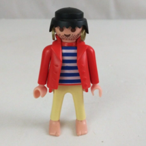 1993 Geobra Playmobile Pirate Island Fisherman Pirate 2.75&quot; Toy Figure - £6.96 GBP