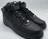 Authenticity Guarantee 
Nike Air Force 1 Mid &#39;07 Triple Black 315123-001... - £149.45 GBP