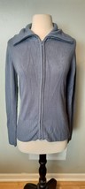 Sweater Mossimo Supply Soft Ribbed Full Zip Medium Gray Blue Casual  - €10,46 EUR