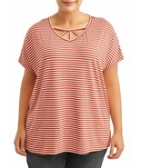 New Womens Plus Sz 0X Terra Sky Shirt - SPICED CIDER and 1X BLACK Bermuda SHORTS - $22.72