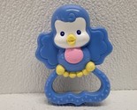 2005 Fisher Price Mattel Plastic Blue Bird Baby Rattle Toy Ring - £19.70 GBP