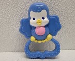 2005 Fisher Price Mattel Plastic Blue Bird Baby Rattle Toy Ring - $24.65