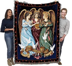 Christmas Angels Blanket By Lynn Bywaters - Herk The Herald Angels Sing - - £61.28 GBP