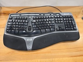 Microsoft Natural Ergonomic Curved Wired Keyboard - 4000 v1.0 Model 1048... - $39.59