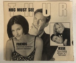 Friends Jesse Tv Guide Print Ad Matthew Perry Courtney Cox TPA10 - $5.93