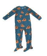 Carters Fleece Footed pajama Blanket Sleeper Size 8 Brown Grizzly Bear - $496.32 MXN