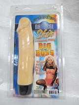 Nass Toys Natural Skin Big Boss 8" Multispeed Vibe, Flesh image 3