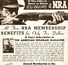 1963 National Rifle Association Annual Membership Advertisement Hunting DWLL11 - £15.77 GBP