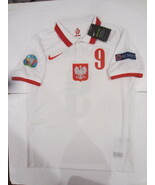 Robert Lewandowski Poland Euro 20/21 Stadium White Home Soccer Jersey 20... - $80.00