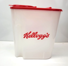 Kelloggs Cereal Storage Container Red Lid Vintage 1996 Dispenser Fresh Keeper - $19.99