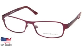New Prodesign Denmark 1242 c.3821 Burgundy Eyeglasses Frame 52-15-130 B31 Japan - £55.86 GBP
