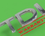 vw volkswagen jetta TDI rear badge emblem logo letters symbol chrome - $21.00