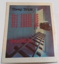 CHEAP TRICK ALL SHOOK UP WORLD 1980 81 FELT TOUR PASS Sticker American B... - £15.33 GBP