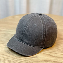 Short Brim Baseball Hat Sun Hat Couple Soft Top Hat Small Edge Baseball Cap Eque - £9.48 GBP