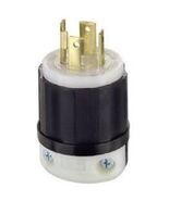 Leviton 021-02711-0PB Locking Plug, Black/White - $47.06 CAD