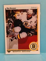 1990-91 Upper Deck Hockey Ray Bourque Card #64 - Boston Bruins HOF - £0.79 GBP