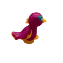 LEGO Bird - Magenta with Bright Light Orange Eyes - Friends 41349 - $2.79