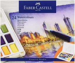 Faber-Castell Creative Studio Watercolour Paints 24 Pans Colors - $39.99