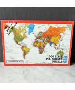 World Map 1996 FX Schmid Jigsaw Puzzle 1000 Pieces - Complete - $23.36 CAD
