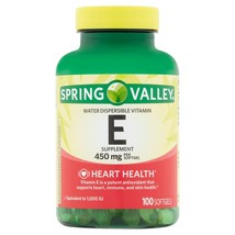 Spring Valley Water-Dispersible Vitamin E Supplement Softgels, 450 mg 100 Count+ - $29.69
