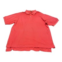 L.L. Bean Short Sleeve Polo Shirt Coral Men’s Size Medium Regular - $18.37