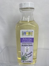 Aura Cacia Aromatherapy Bubble Bath Relaxing Lavender - 13  fl oz Calming  - £6.70 GBP