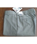 NEW Men&#39;s Blauer Pants - Flat Front  Sz 37 x 32 Silver Tan 8560 - FREE S... - $39.59