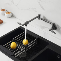 Grey color single cold Water Pot Filler Kitchen faucet Double Joint Spout - £95.61 GBP