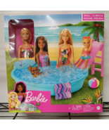 Barbie 11.5 Inch Pool Playset Slide Doll Accessories Mattel NIB - $17.58 CAD