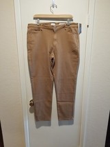 NWT J Jill Denim Slim Ankle Vicuna Jeans Size 14 Tan Authentic Fit 5 Pocket New - £27.14 GBP
