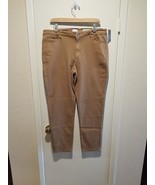 NWT J Jill Denim Slim Ankle Vicuna Jeans Size 14 Tan Authentic Fit 5 Poc... - $34.60