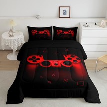 Boys Gamer Comforter Set Queen Size,Gamepad Bedding Set Kids Young Man Video Gam - £72.75 GBP