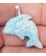 great larimar handcarved DOLPHIN 925 sterling silver Gemstone pendant (w... - €25,96 EUR great larimar handcarved DOLPHIN 925 sterling silver Gemstone pendant (w... - €25,96 EUR