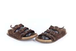 Vtg Birkis Birkenstock Womens 7 Distressed Suede Leather Buckle Sandals ... - $738.56 MXN
