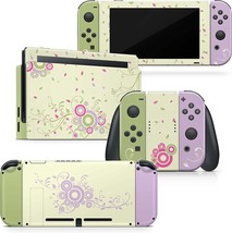 Tacky Design Flowers Skin Compatible with Nintendo Switch Skin - Premium Vinyl - £35.96 GBP