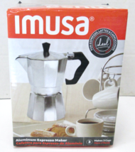 New IMUSA 3-Cup Aluminum Stovetop Espresso Maker – Silver, Classic Design - $178.23 MXN