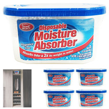 4 Pack Dehumidifier Disposable Moisture Absorber Damp Trap Closet Fresh ... - $51.99