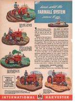 1945 Here&#39;s What The Farmall System Means To You International IH Print ad Fc3 - £11.29 GBP