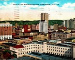 View of Business Section Birmingham Alabama AL Linen Postcard A5 - $2.92