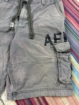 Vtg Aeropostale Shorts Gray Cargo Side Pockets Casual Outdoor Hiking Faded Gray - £19.70 GBP