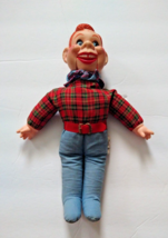 Vintage Howdy Doody Goldberger Rubber Face Cloth Doll Ventriloquist 12&quot; Plush - £24.82 GBP