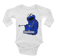 Cookie Monster Cookie Wookie Sesame Short Long Sleeves, Baby/Toddler Onesie Body - £17.68 GBP