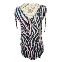 French Connection Colorful Zebra Shirt X-Small - $9.00